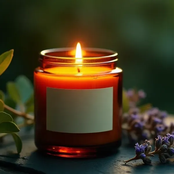 Vela aromática Lavanda da VK Inspirações